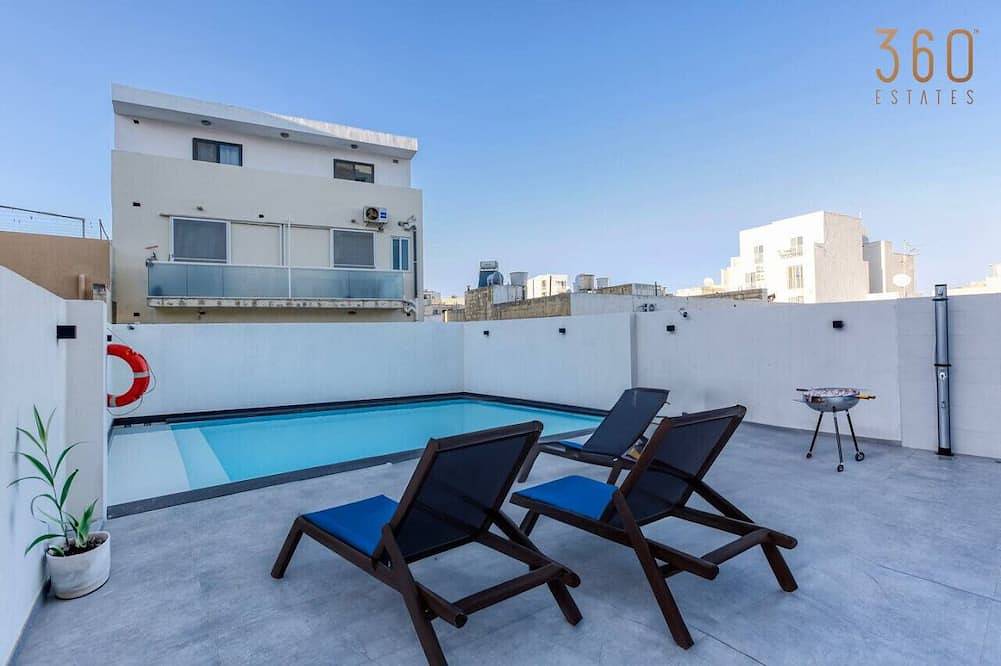 Apartamento inteiro, Pool access and a beautiful 1Br Apt in Swieqi in San Giljan, Ilha de Malta