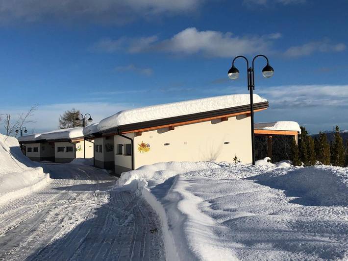 Bungalow per 5 persone, con giardino e panorama sulle Dolomiti