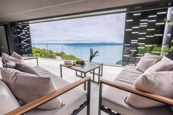 Location de vacances pour 8 personnes, avec sauna et jardin ainsi que jacuzzi et balcon, animaux acceptés dans Mošćenice - 4