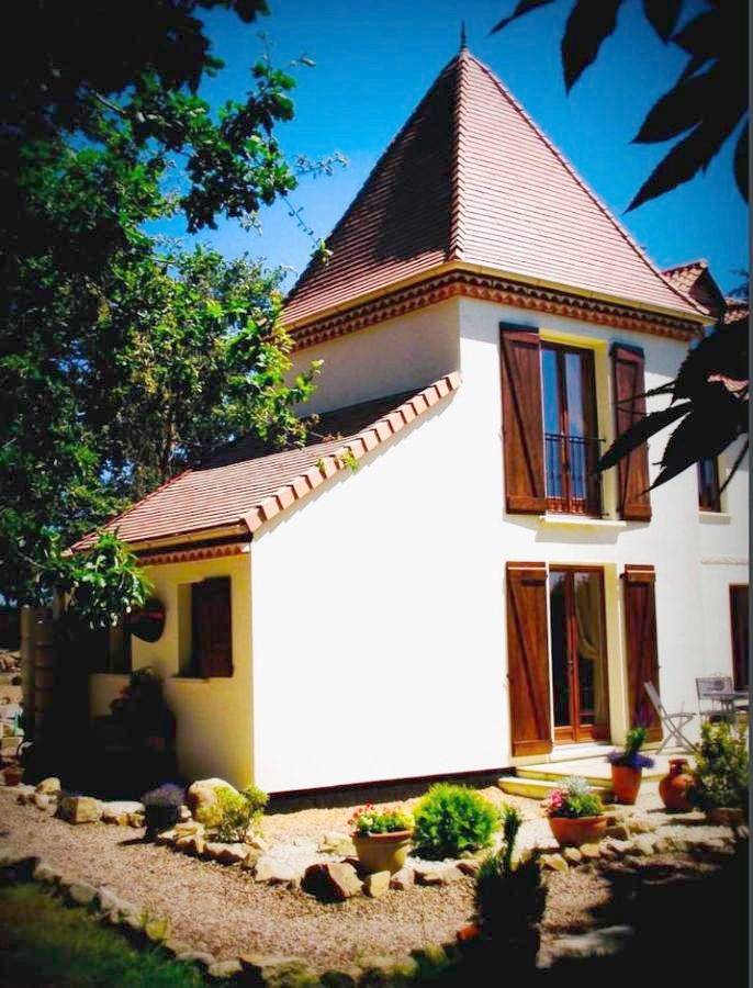 Maison de vacances pour 2 personnes, avec jardin ainsi que piscine et vue