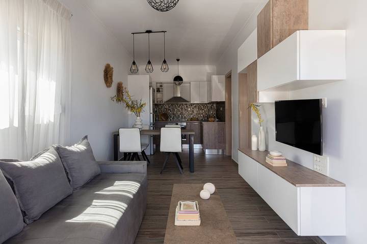 Villa für 3 Personen mit Meerblick in Gournado-Fylakopi