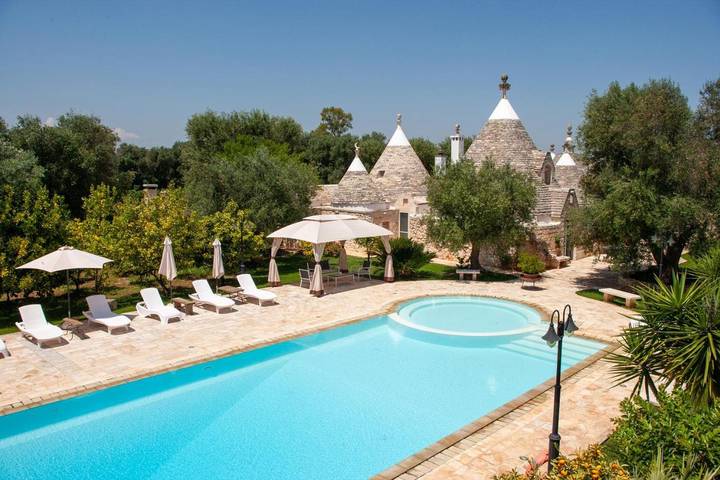 Maison d’hôte pour 11 personnes, avec jardin et vue ainsi que bassin pour enfant et piscine à Ostuni - 4