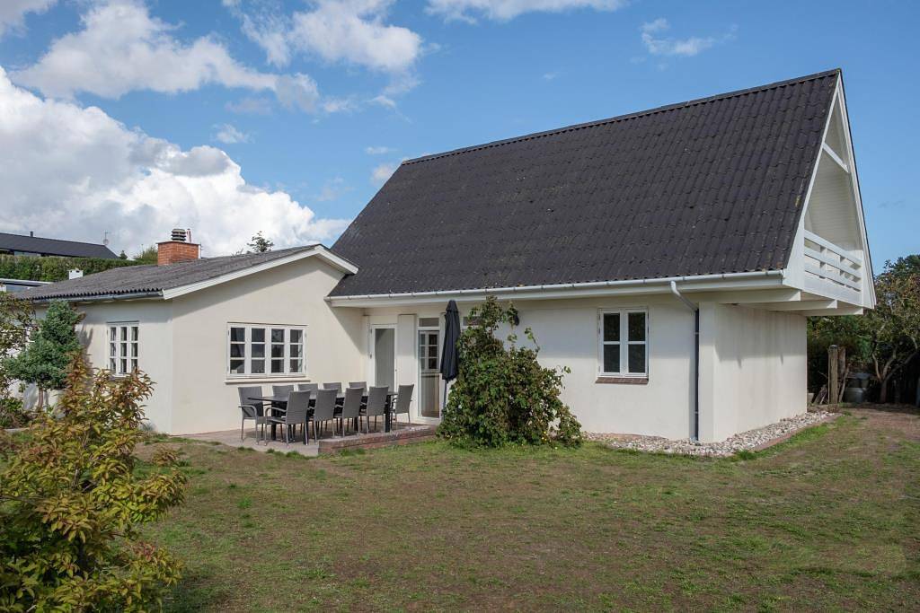 Renoviertes Ferienhaus im traditionellen Stil mit Panoramablick über die Ebeltoft Bucht in Egsmark Strand, Süddjursland