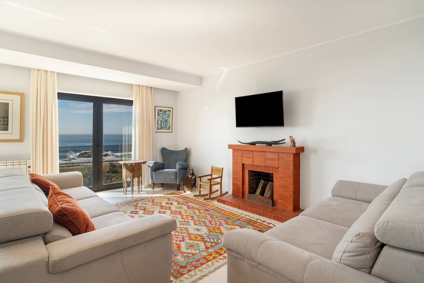 Appartamento intero, Appartamento 'Praia Azul' con vista mare, veranda e Wi-Fi in Vila do Conde, Distretto di Porto