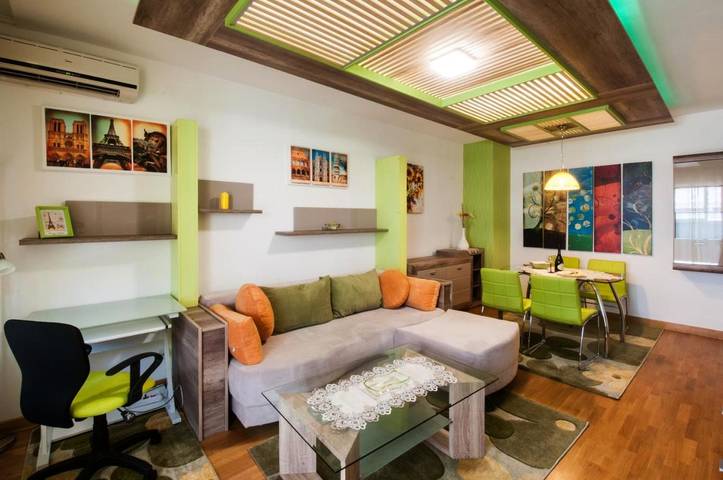 Ferienwohnung für 2 Personen, mit Balkon und Terrasse sowie Ausblick in Belgrad