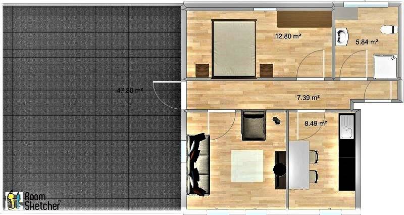 Ferienhaus für 2 Personen, mit Terrasse und Balkon/Terrasse, mit Haustier in der Stuttgart Region - 3