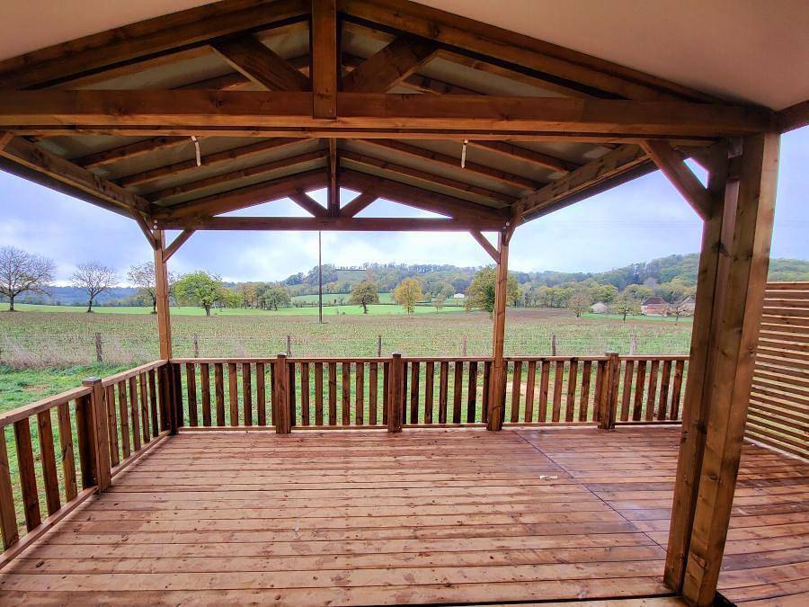 Camping Sites et Paysages - Le Ventoulou - Mobilheim 4 personen - Cottage Les Étoiles Occitanes (Ankunft Sonntag) in Thégra, Regionaler Naturpark Causses du Quercy
