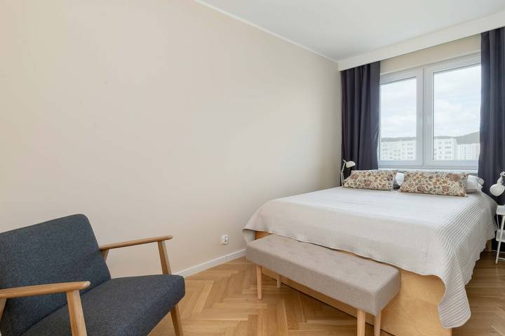 Ganze Wohnung, Family Apartment with 3 Bedrooms | Balcony | Close to Ergo Arena in Glettkau, Danzig
