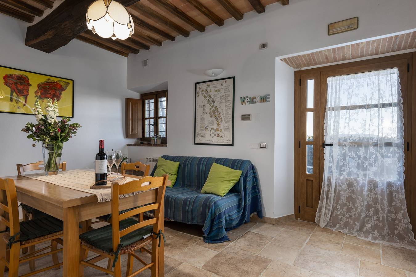Casa vacanze 'Casa Ernesto - Porzione Di Colonica' con giardino privato e Wi-Fi in Monteriggioni, Siena e dintorni
