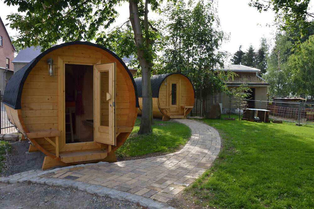 Camping barrel 1 - idyllically located in Krostitz, Nordsachsen