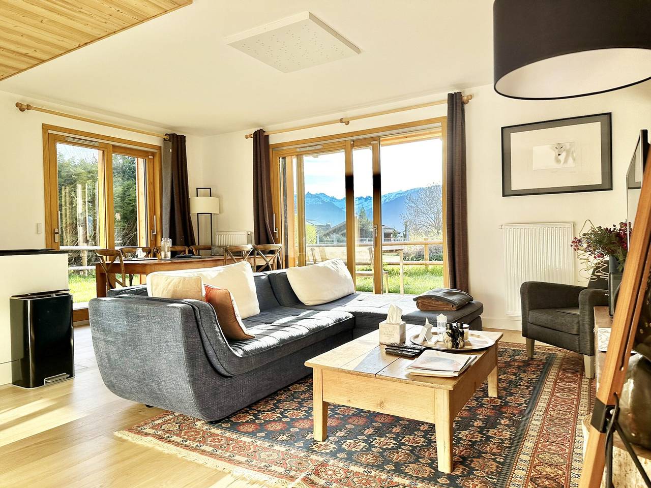Ganze Wohnung, Neue 3-Zimmer-Wohnung in Combloux, Mont Blanc Blick, Garten, Parkplatz, Wlan in Combloux, Pays du Mont-Blanc
