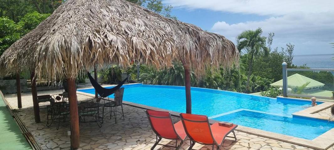 Maison d’hôte pour 2 personnes, avec piscine ainsi que vue et terrasse à Deshaies - 3