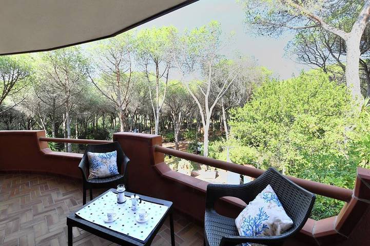 Ferienwohnung für 3 Personen, mit Balkon und Garten