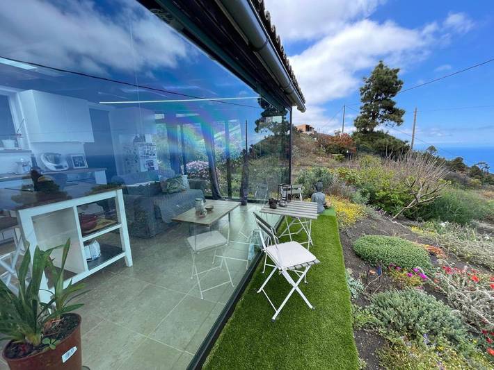 Casa rural para 3 personas, con jardín y vistas en Los Llanos de Aridane