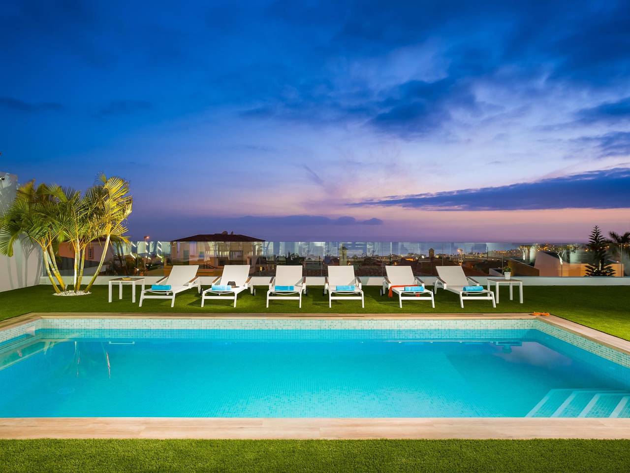 Villa Valentina Ocean View Heizbad in Adeje, Teneriffa Süd