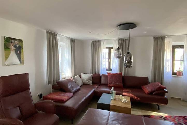 Ganze Wohnung, Moderne, neu eingerichtete Ferienwohnung auf dem Land in Wassertrüdingen, Romantische Straße