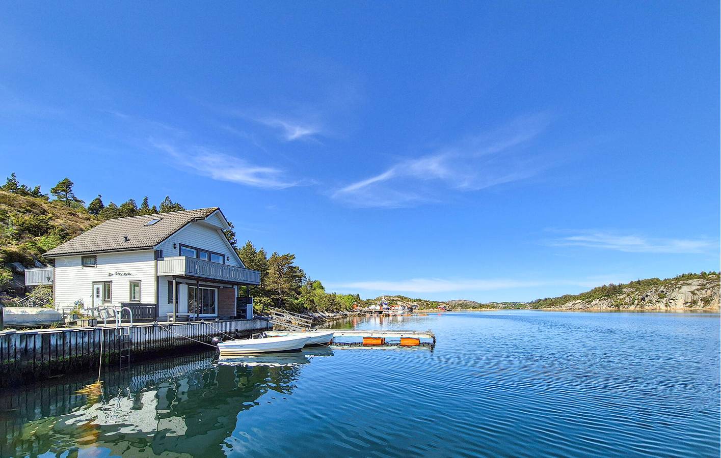 Casa de vacaciones para 6 personas con terraza in Bømlo