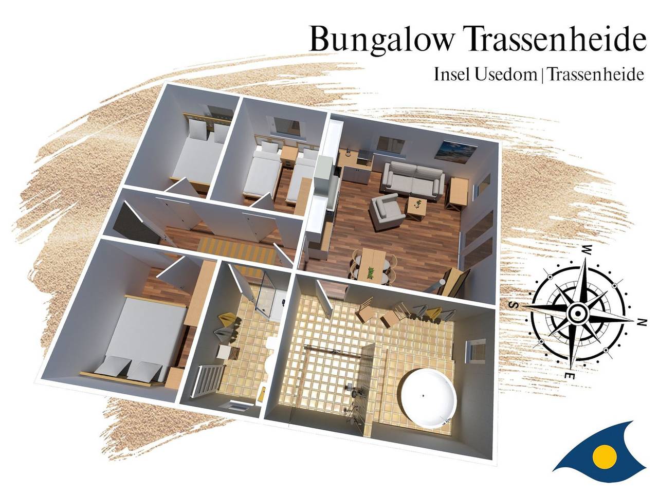 Ganze Ferienwohnung, Ferienhaus Pauline - Pauline in Trassenheide, Usedomer Norden