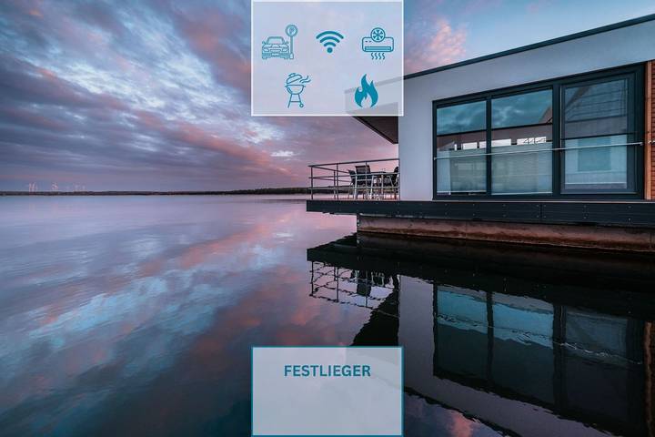 Ferienhaus für 4 Personen, mit Ausblick und Terrasse sowie Seeblick in Vetschau