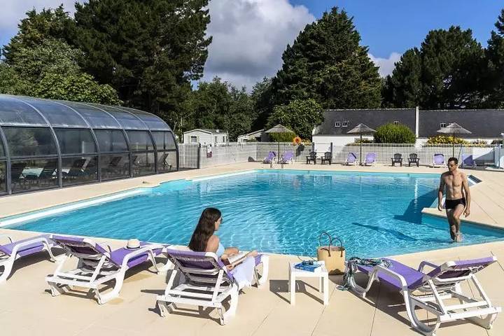 Mobil home pour 6 personnes, avec terrasse et piscine dans Plage Castoul Le Palais - 2