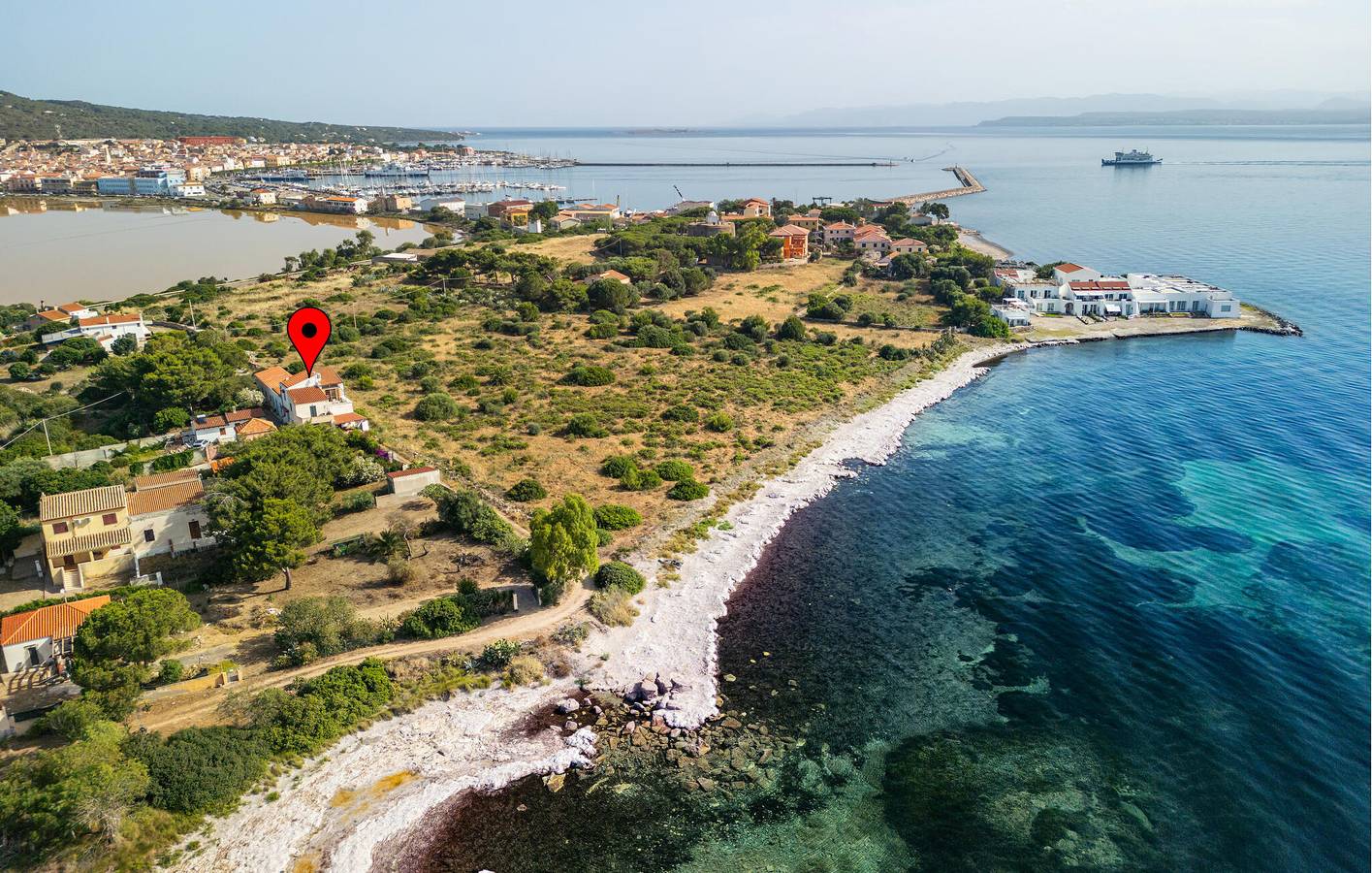 Sonnenuntergangsterrasse Strandwohnung in Carloforte, Carbonia-Iglesias Provinz