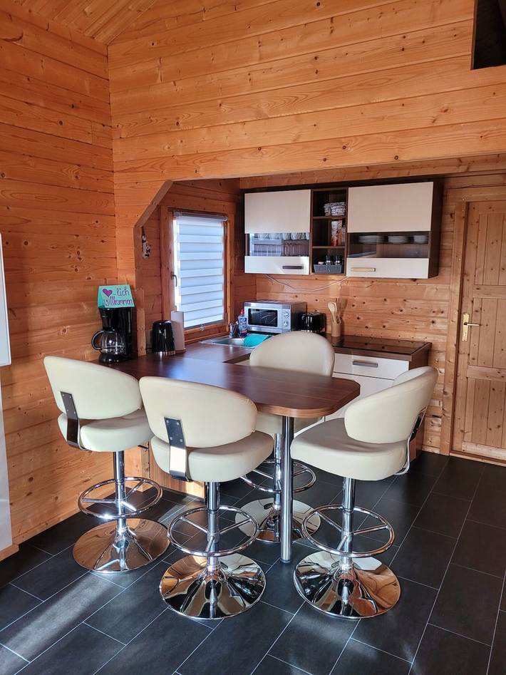 Ferienhaus Seeblick" mit privater Terrasse und Klimaanlage in Nöda, Thüringer Kernland