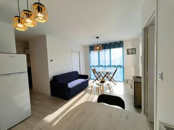 Gîte pour 2 personnes, avec terrasse et vue dans Plage des Rochelets