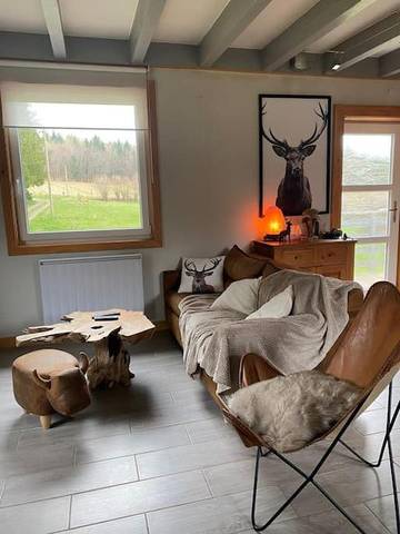 Maison de campagne pour 4 personnes, avec terrasse ainsi que jardin et vue, animaux acceptés à La Broque