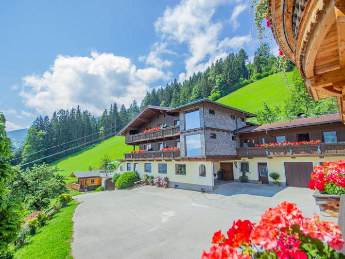Ferienwohnung für 9 Personen, mit Balkon und Garten sowie Sauna in Fügenberg