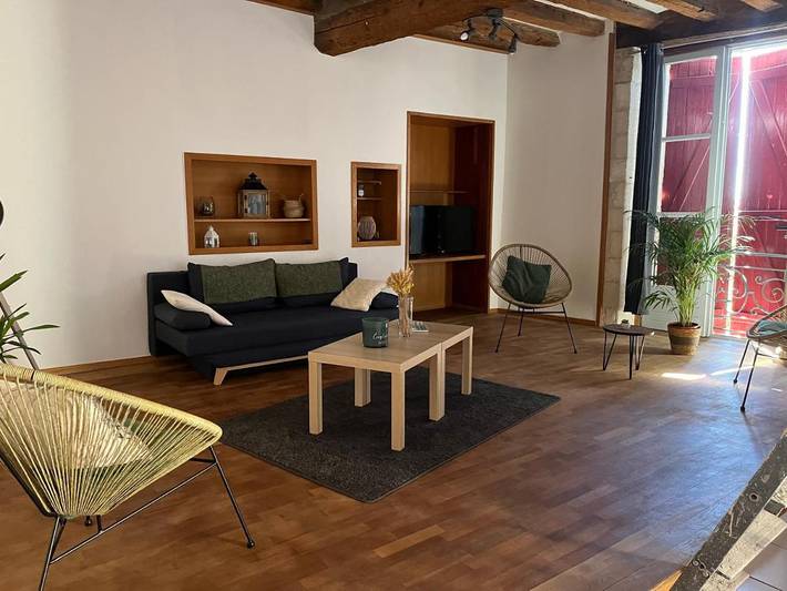 Appartement de vacances pour 4 personnes, avec Balcon ainsi que Terrasse et Vue
