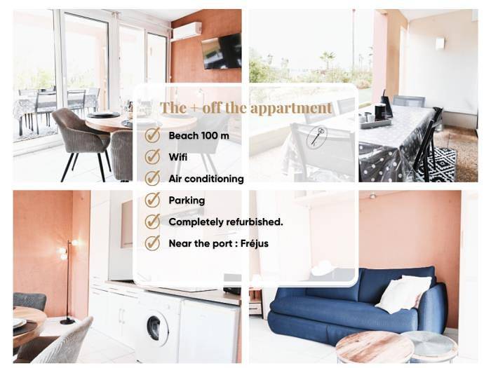 Gîte pour 2 personnes, avec piscine et balcon/terrasse dans Plage du Port Fréjus - 2