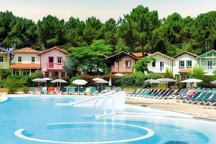 Ferienhaus für 6 Personen, mit Terrasse und Pool in Lacanau Ocean