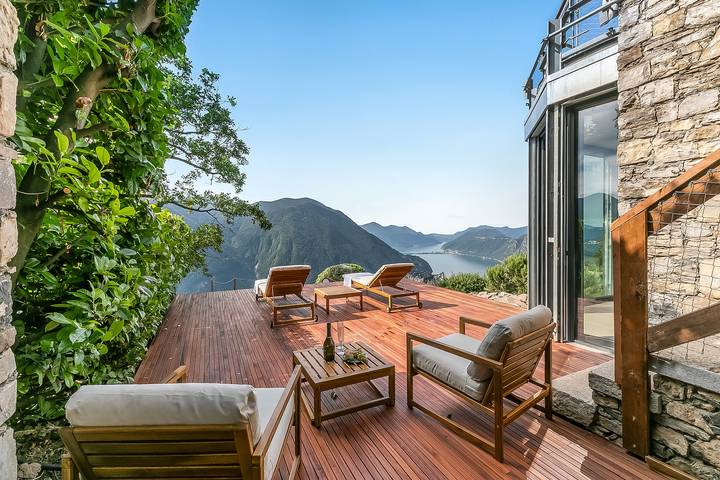 Villa für 5 Personen, mit Balkon und Seeblick sowie Pool, kinderfreundlich am Luganersee - 2