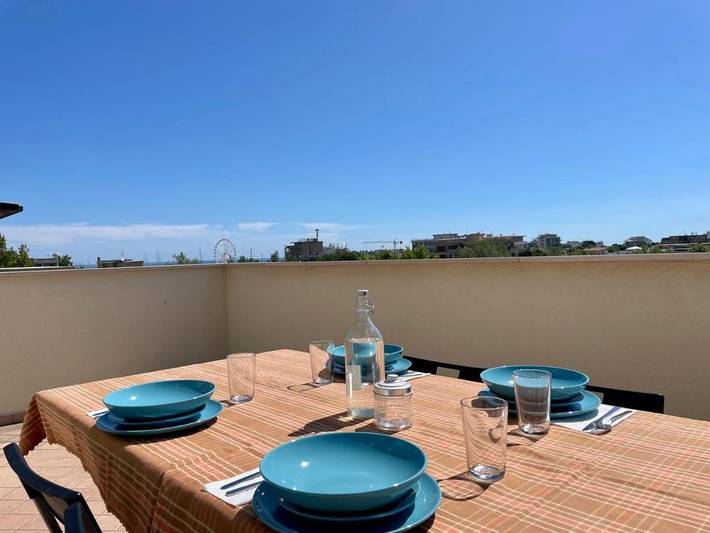 Ferienwohnung für 6 Personen, mit Ausblick und Terrasse, mit Haustier in Rimini - 3