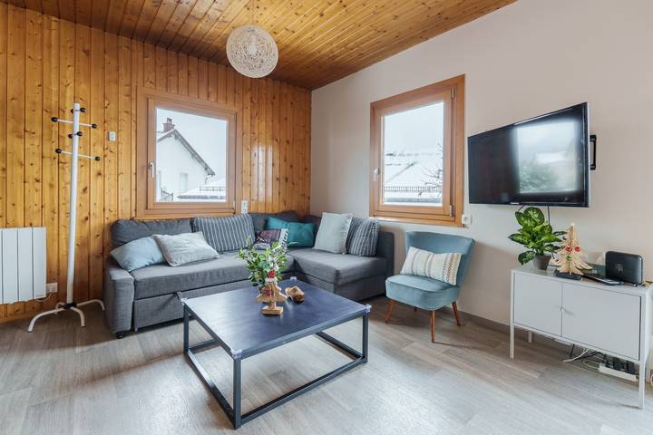 Maison pour 6 personnes, avec jardin et balcon dans Lac des Corbeaux