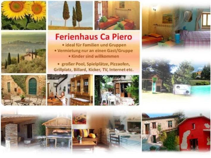 Casa vacanza per 8 persone, con Terrazza e Giardino nonché Piscina a Urbino