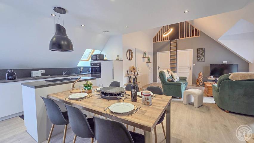 Gîte pour 4 personnes, avec balcon - 1