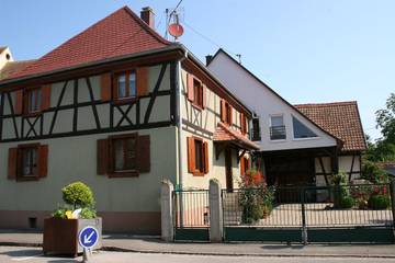Gîte pour 2 personnes, avec jardin et terrasse à Bindernheim