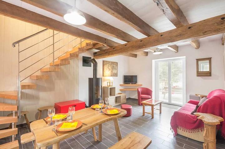 Maison de vacances pour 4 personnes, avec Jacuzzi ainsi que Terrasse et Jardin à Nivillac
