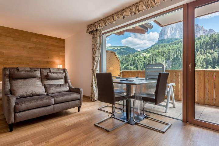 Studio für 3 Personen, mit Balkon und Garten sowie Sauna