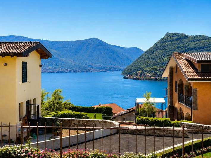Ferienwohnung für 6 Personen, mit Seeblick und Balkon sowie Garten und Ausblick - 1
