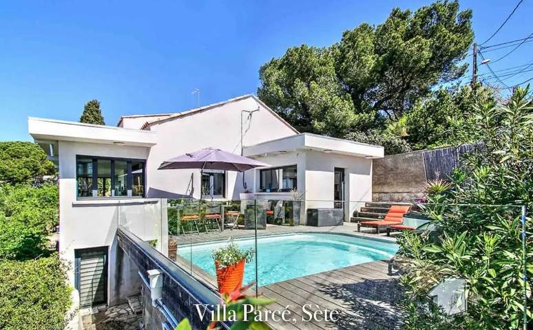 Villa pour 5 personnes, avec vue ainsi que piscine et jardin à Sète