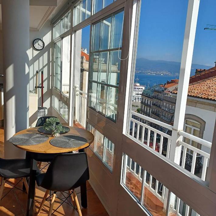 Casa de férias para 3 pessoas, com vista e varanda em Vigo