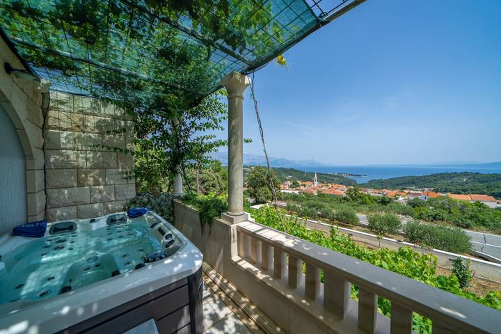 Ferienhaus für 6 Personen mit Meerblick in Selca, Brac