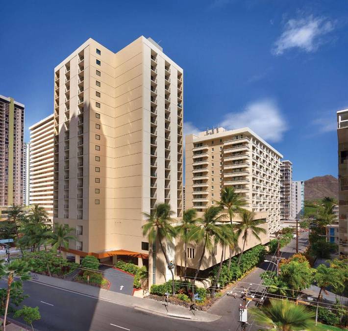 Hotel voor 3 personen, met balkon en zwembad in Honolulu