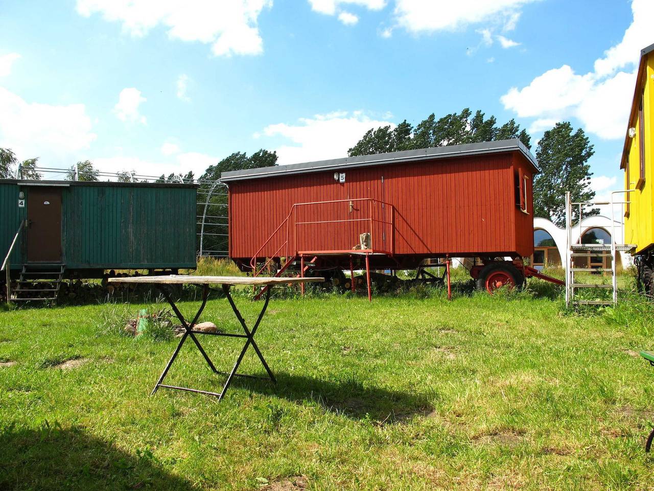 Wohnwagen im Wangeliner Garten mit Sommerküchen - Nutzung in Ganzlin, Ludwigslust-Parchim