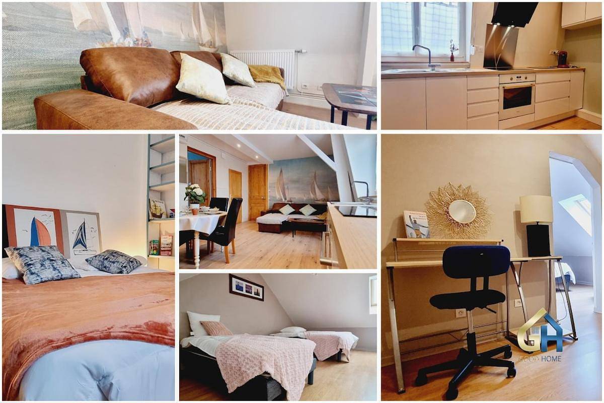 Appartement entier, Two-Bedroom Apartment in Coudekerque-Branche, Côte des dunes de Flandres