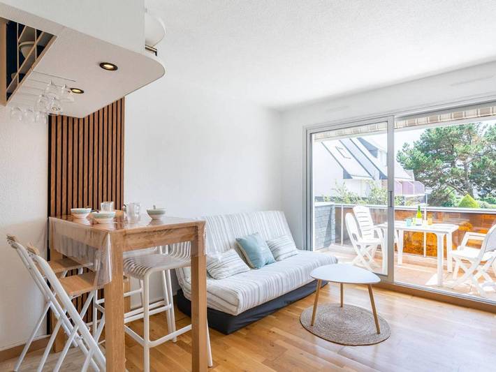 Gîte pour 4 personnes, avec balcon dans Plage Ty Bihan