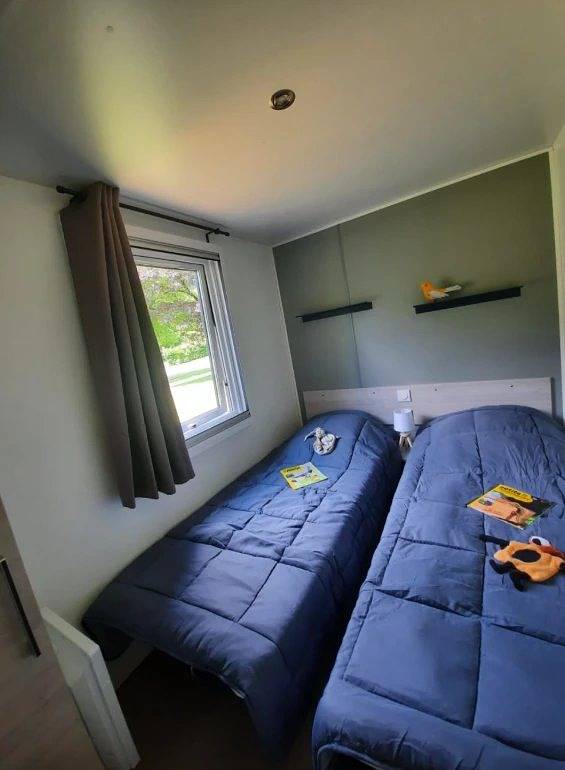 Zecamping 3* toboggans chiens acceptés mobil-home 35m2 6 pers in Chézery-Forens, Parc naturel régional du Haut-Jura