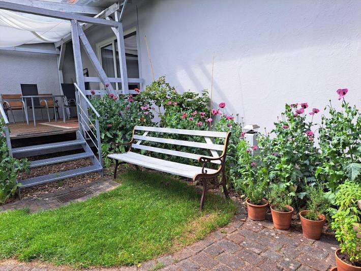 Ferienwohnung für 4 Personen, mit Terrasse und Garten sowie Ausblick in Lüneburg